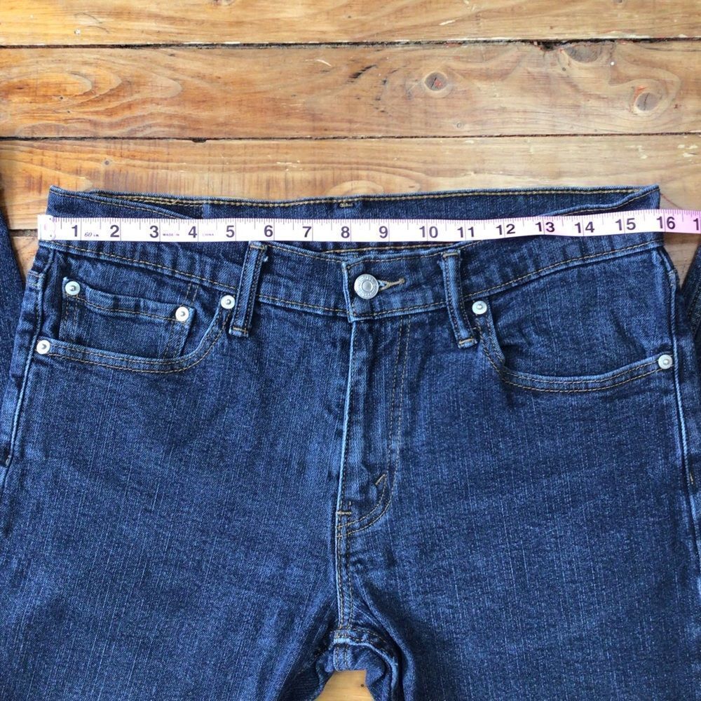 Levi’s 511 Slim Straight Jeans W32 L30 Dark Wash Stretch Denim Men’s Classic - Picture 8 of 10
